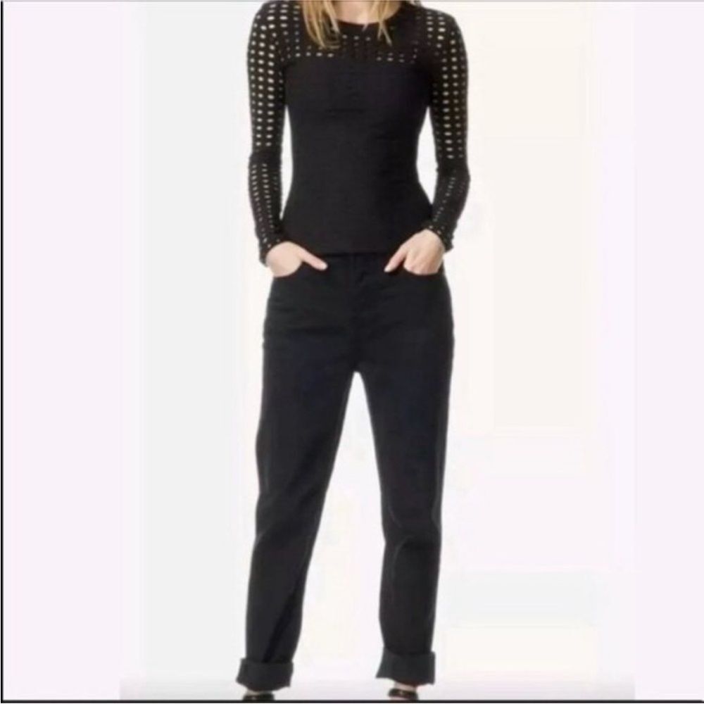 Alexander Wang 003 BoyFit In BlackOversized Jeans Womens Size 26